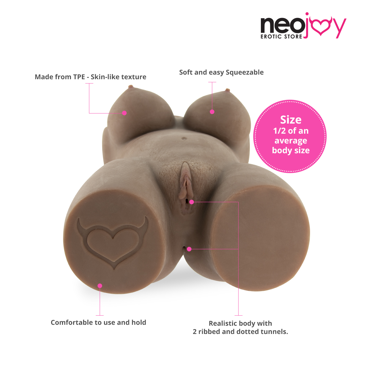 Neojoy Mary Jane Love Doll Brown Neojoy